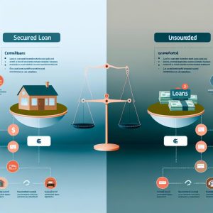 Differences between secured and unsecured loans.