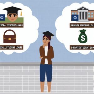 Differences between federal and private student loans.
