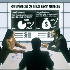 How refinancing can reduce monthly loan payments.