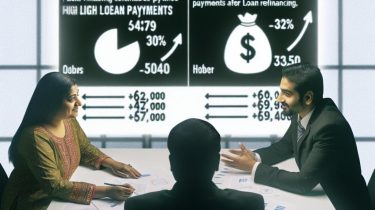 How refinancing can reduce monthly loan payments.