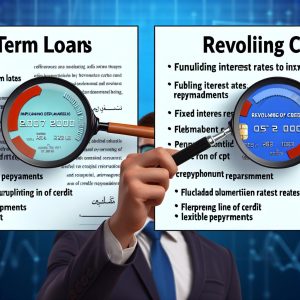 Differences between term loans and revolving credit.