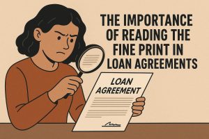The importance of reading the fine print in loan agreements.