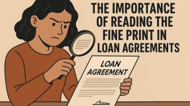The importance of reading the fine print in loan agreements.