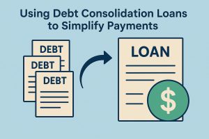 Using debt consolidation loans to simplify payments.