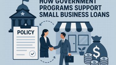 How government programs support small business loans.