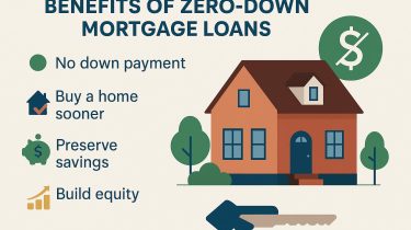 Benefits of zero-down mortgage loans.